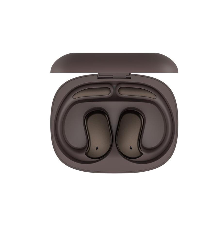 Écouteurs TWS Bolaris LCD Bluetooth 5.4 - Modèle Madrid - Coloris Café