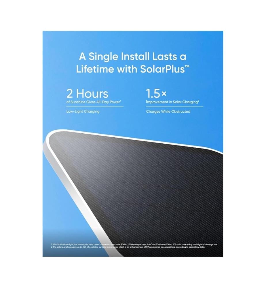 Überwachungskamera SoloCam S340 Solar 2K – Weiss