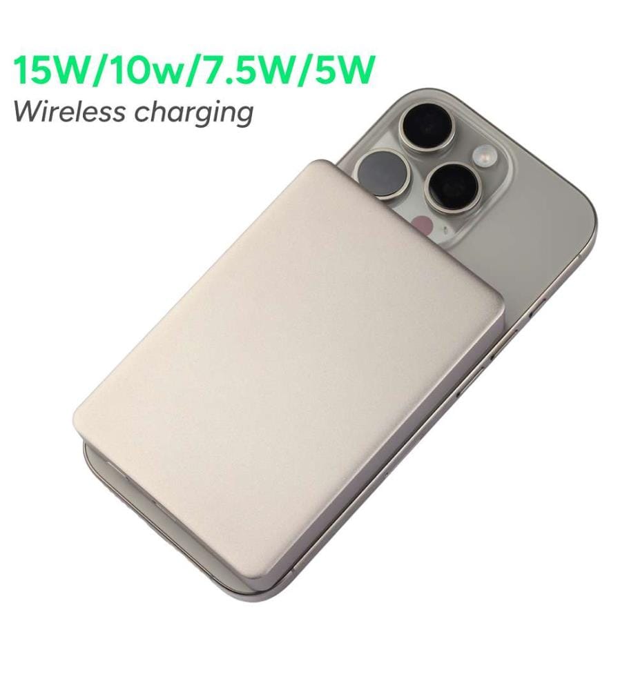 Externe kabellose Batterie 10.000 Mah - Silber