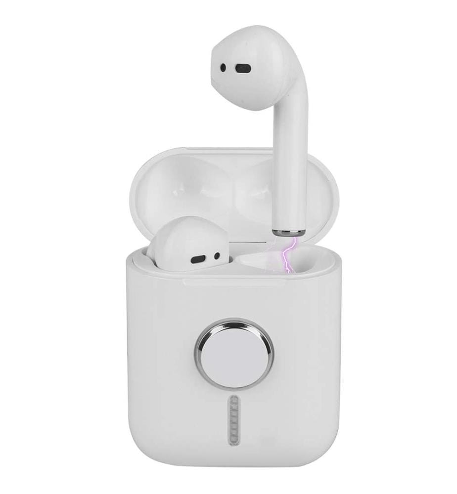 Drahtlose Bluetooth-Kopfhörer und Findget Spinner - Weiss