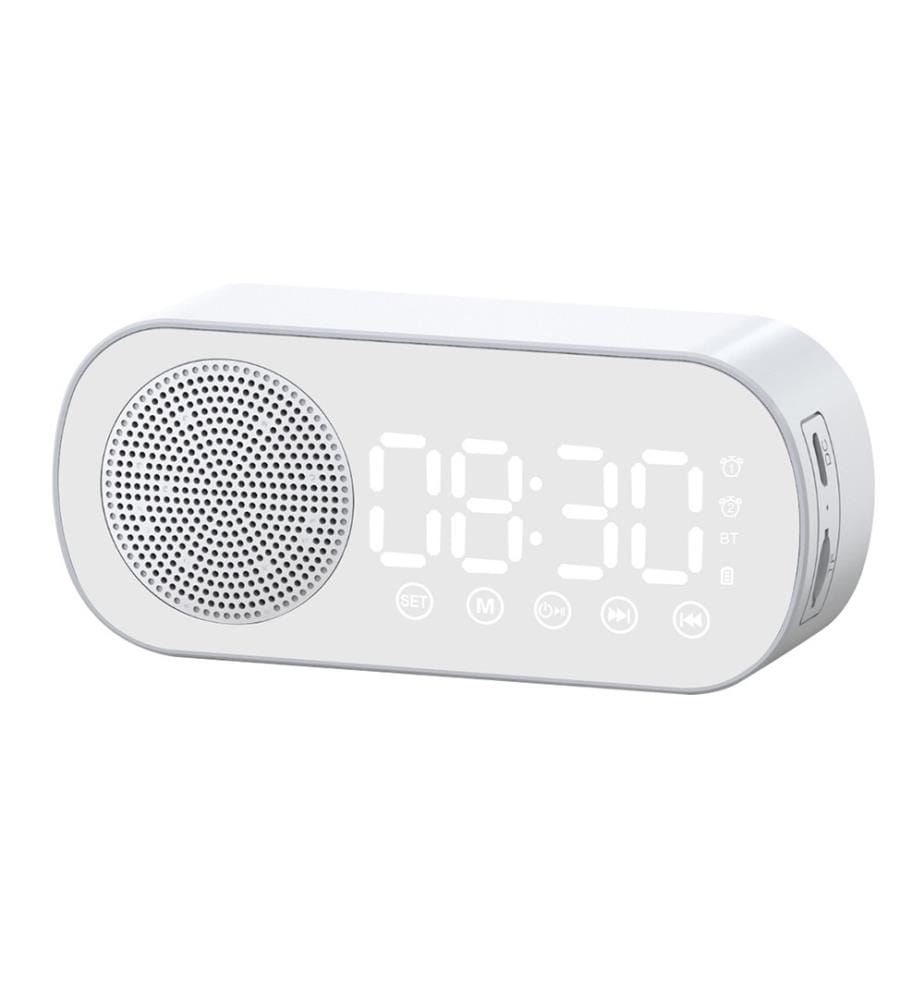 Bluetooth-Wecker-Lautsprecher - Weiss