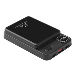 Power Bank 10000 Mah mit Led-Display Magsafe - Schwarz