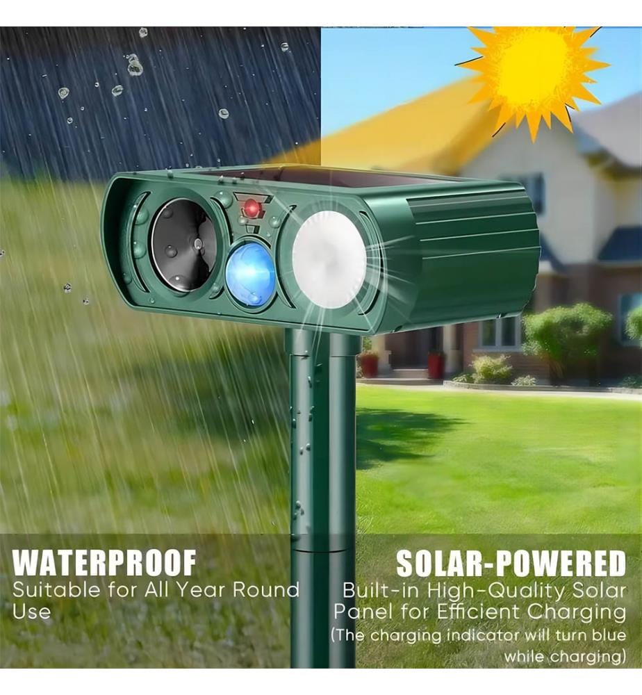 Solar LED Ultraschall-Repellent