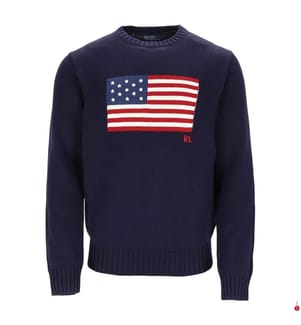 US Flag Pullover - Marine