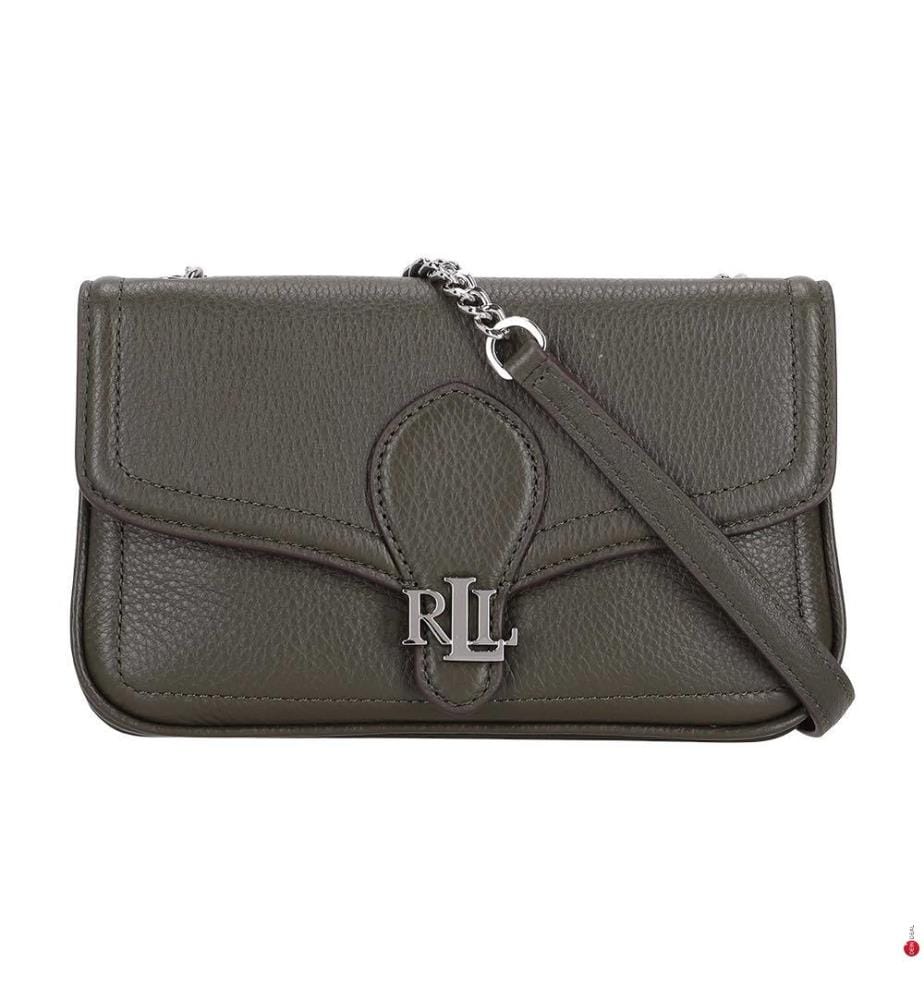 Bradley Schultertasche aus Leder - Dark Olive