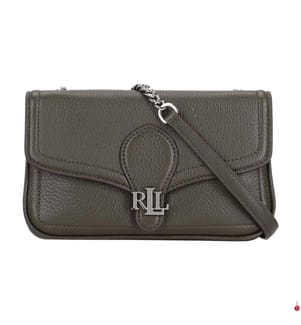 Bradley Schultertasche aus Leder - Dark Olive