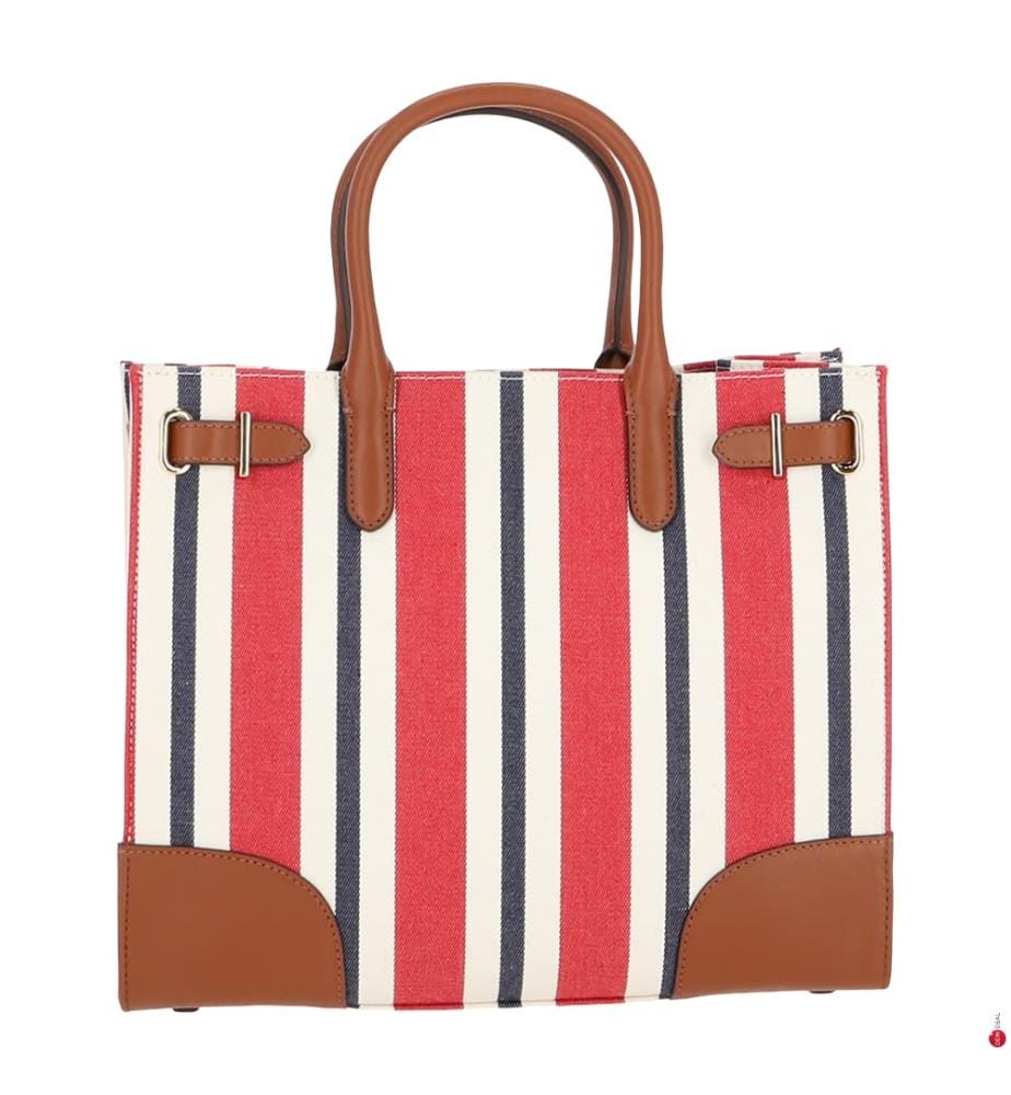 Handtasche - Braun & Weiss