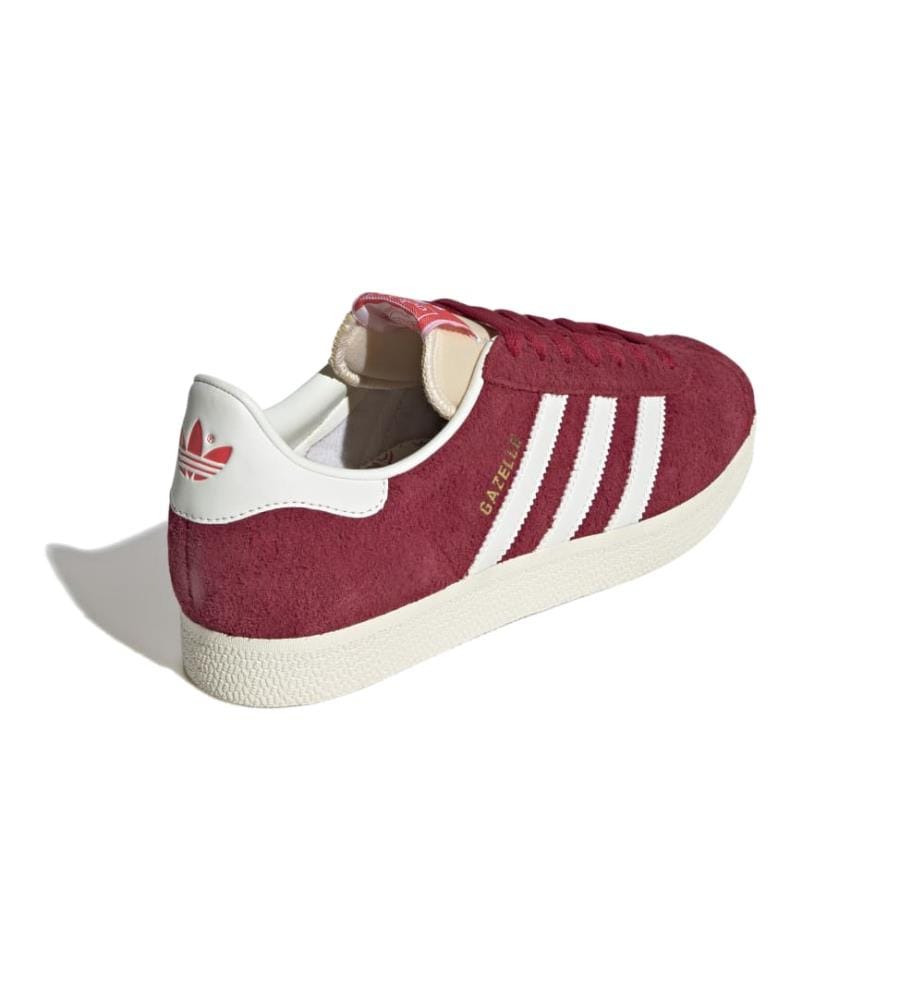 Sneakers Gazelle - Dunkelrot und Weiss