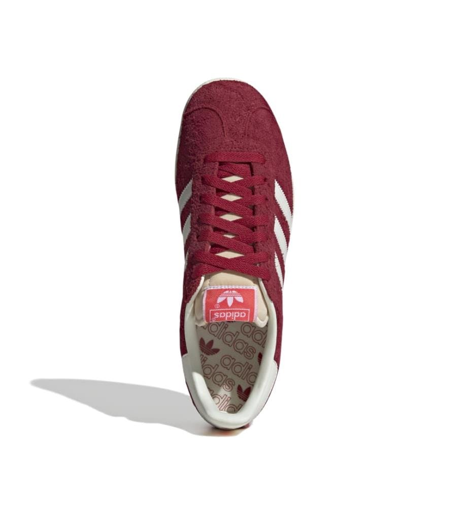 Sneakers Gazelle - Dunkelrot und Weiss
