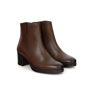 Brown Leather Women'S Boots