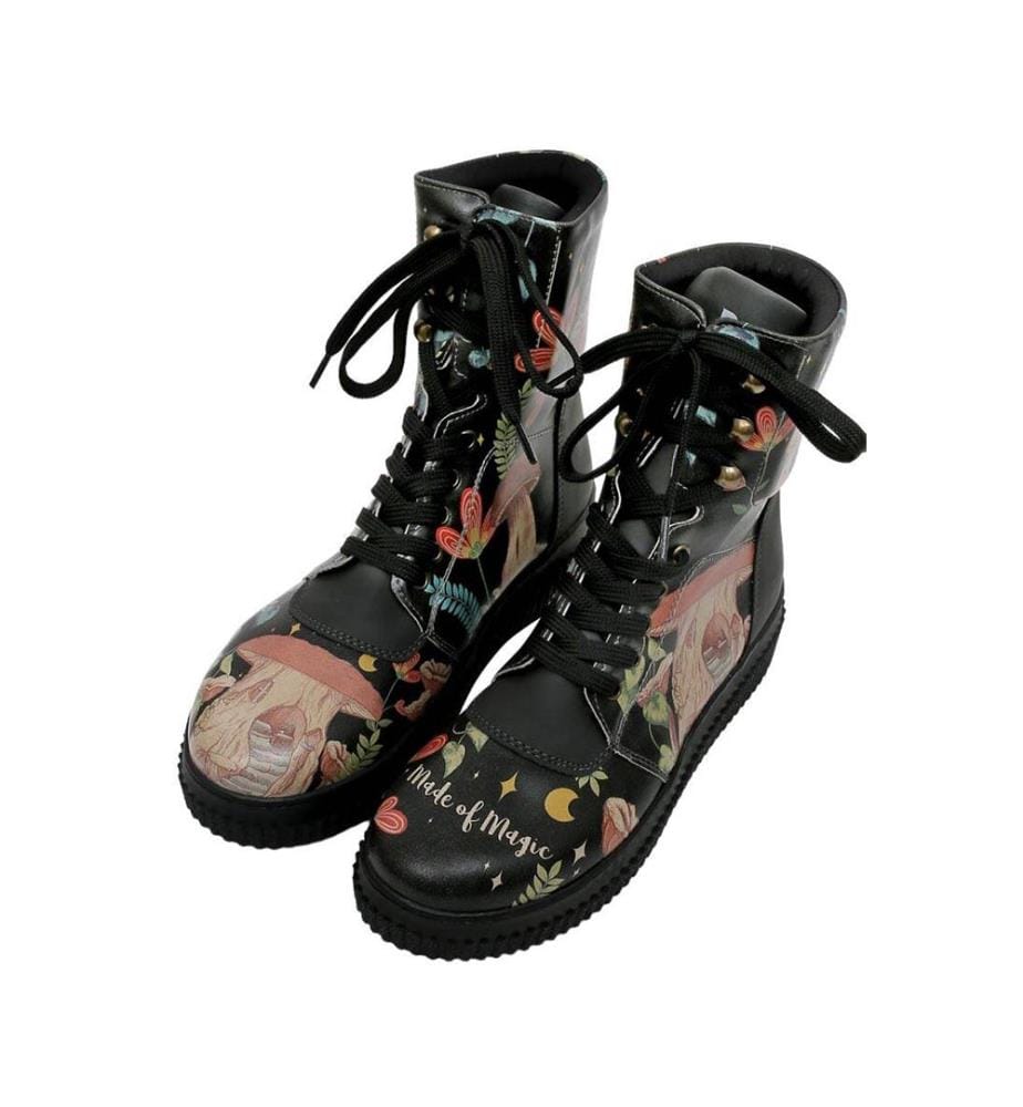 Bottes Longues en Cuir Végétal noir - Made Of Magic Design