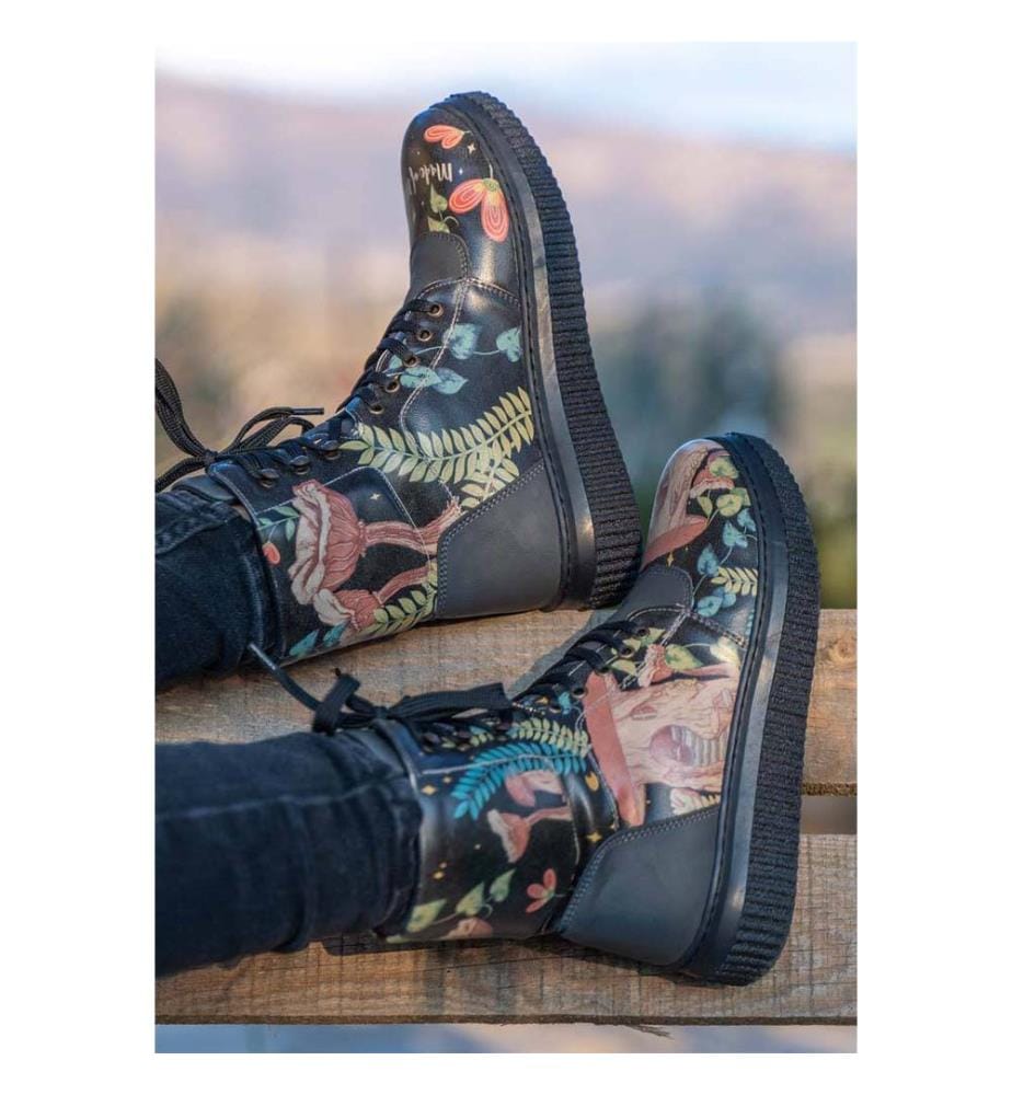Bottes Longues en Cuir Végétal noir - Made Of Magic Design