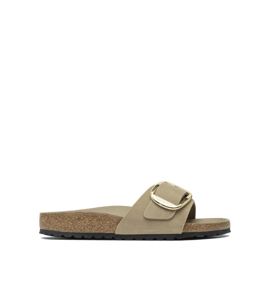 Madrid Big Buckle Slides Sandalen - Braun