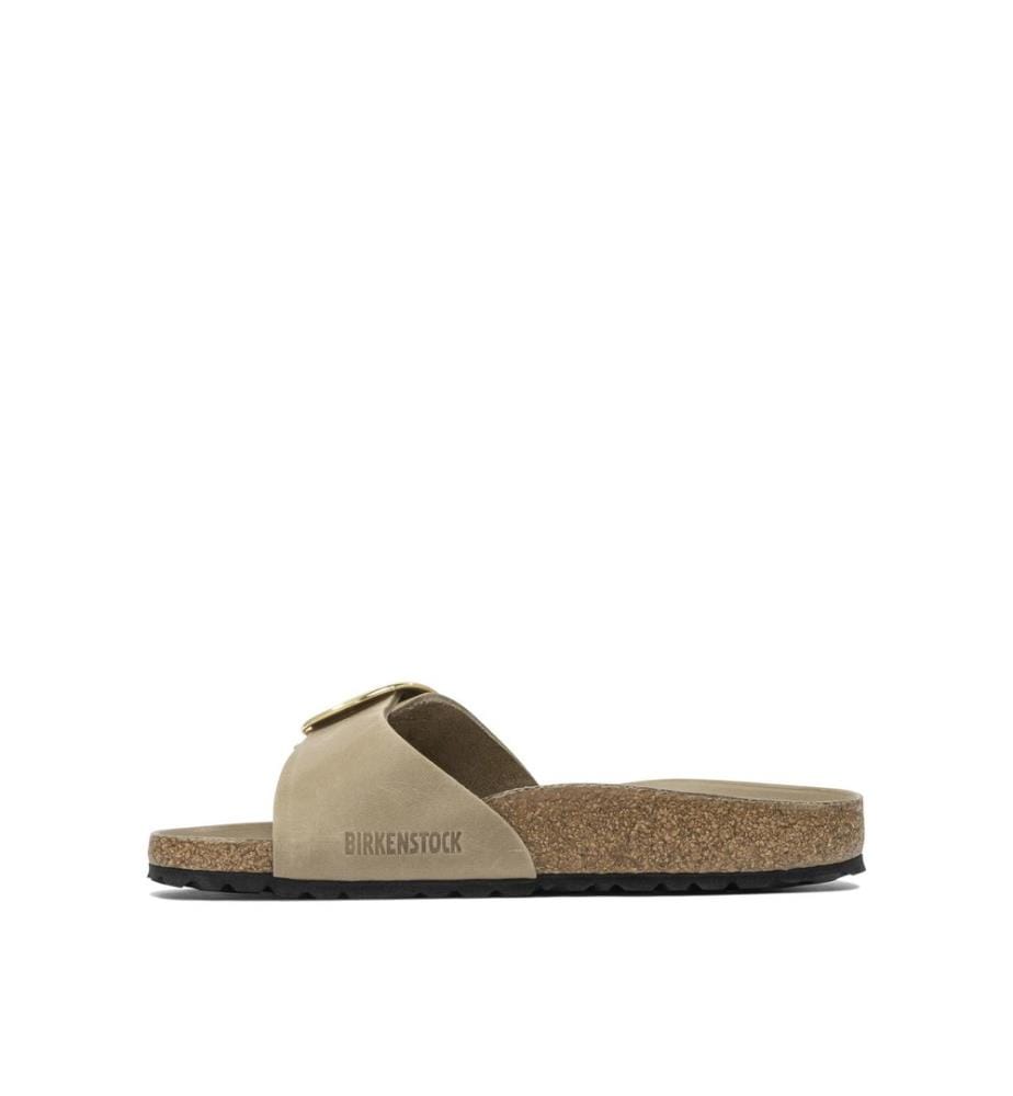 Madrid Big Buckle Slides Sandalen - Braun