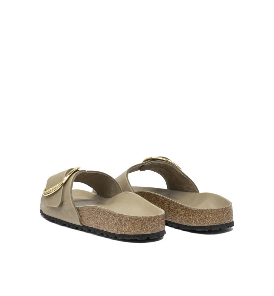 Madrid Big Buckle Slides Sandalen - Braun