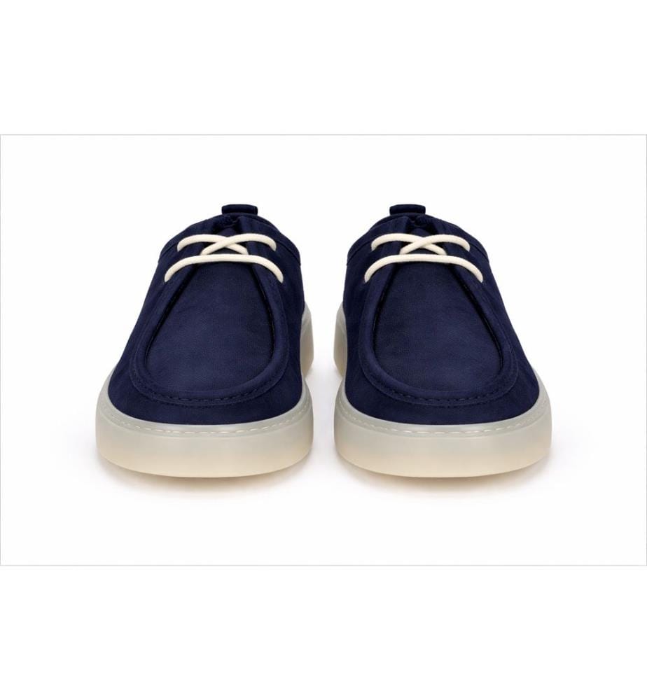 Lässige Derbys aus Wildleder - Blau