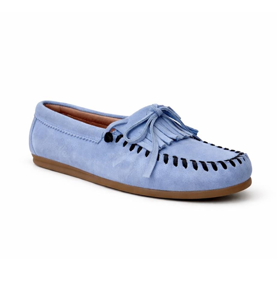 Suede Moccasins - Blue
