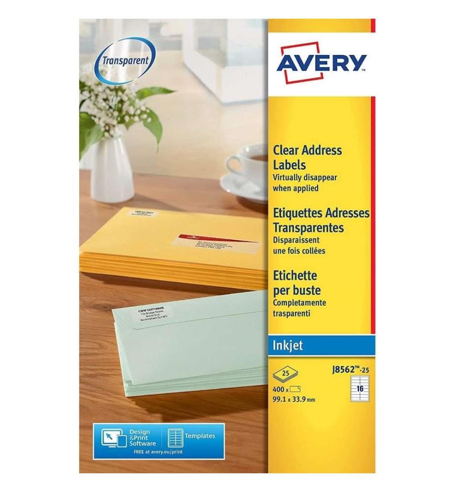 AVERY AVERY J8562-25 Pack of 400 Self-adhesive T… | DeinDeal