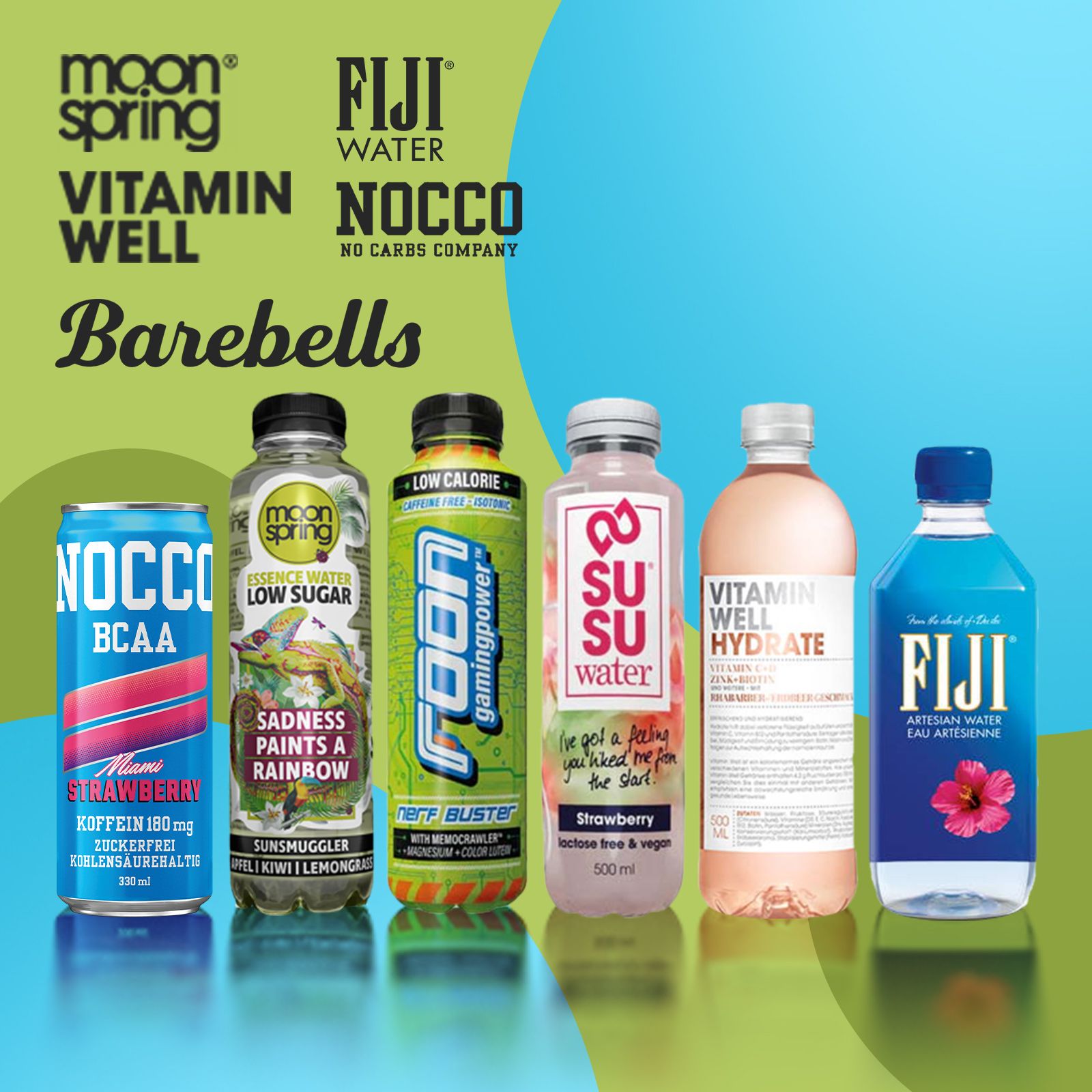 MOONSPRING Barebells Vitamin Well Fiji Water… DeinDeal