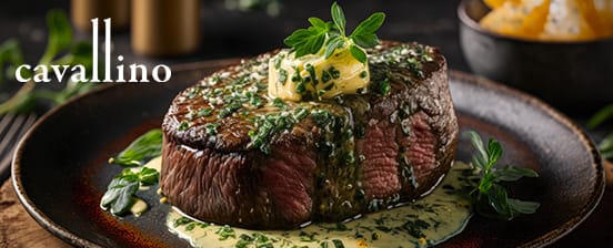 3-Gang-Menü mit Rindsfilet
