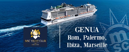 7 Nächte auf der MSC Grandiosa im MSC Yachtclub, westliches Mittelmeer