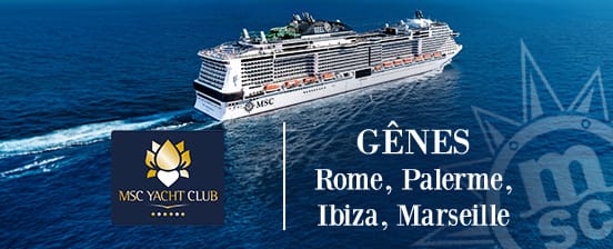 7 nuits sur le MSC Grandiosa au MSC Yachtclub, Méditerranée occidentale