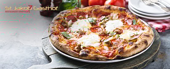 3-Gang-Menü mit Pizza nach Wahl