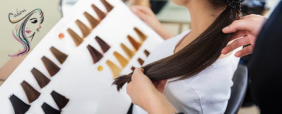 Coiffeurbesuch für Farbbehandlung