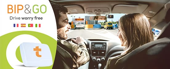 Contactless badge toll payment for motorways