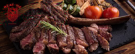 3-Gang-Dinner mit Rib-Eye-Steak