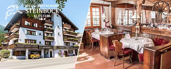 3-Sterne-Hotel in Klosters, Hotel Restaurant Steinbock