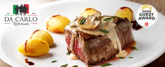 3-Gang-Dinner mit Rindsfilet