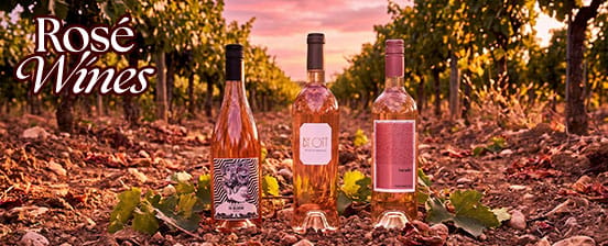 Rosés et vins