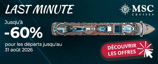 Croisières avec départs jusqu'au 31.08.2026