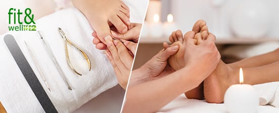 Fussreflexzonenmassage und kosmetische Pédicure