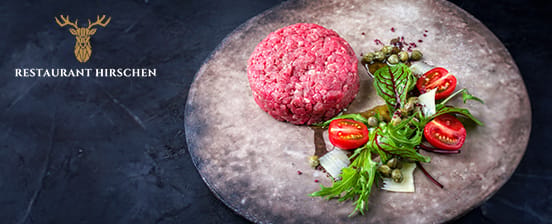 3-Gang-Menü mit Beef Tatar