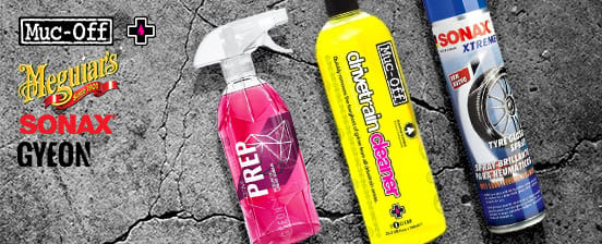Muc-Off, Meguiars, Sonnax & Gyeon