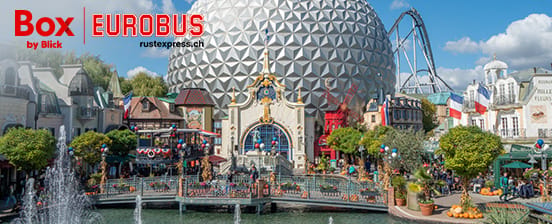 Hin- und Rückfahrt, 2 Eintritte zum Europa-Park und Übernachtung