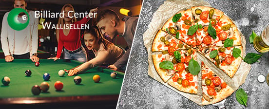 Billardspass inkl. Pizza nach Wahl und Softgetränk