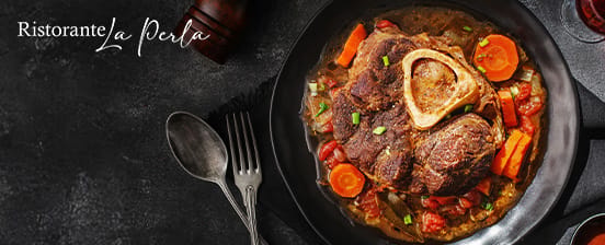 3-Gang-Menü mit Kalbs-Ossobuco und Gremolata