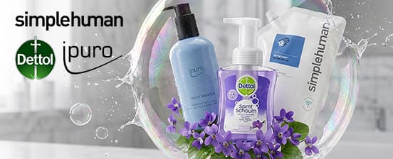 Dettol, Ipuro, Simplehuman et plus