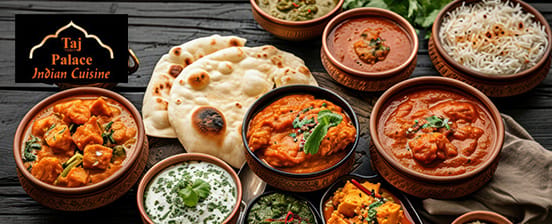 Indisches Tischbuffet