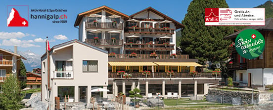 3-Sterne-Superior-Hotel im Wallis, Aktiv Hotel & Spa Hannigalp