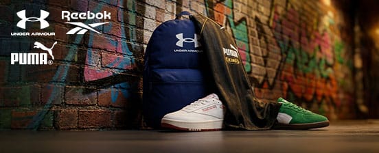 Under Armour, Puma & Reebok