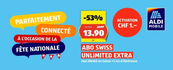 Swiss Unlimited Extra für CHF 13.90/Monat
