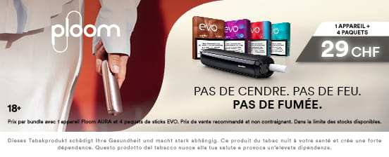 NOUVEAU : Ploom AURA + 4 packs EVO