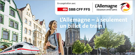 En train vers l'Allemagne à partir de 26 CHF