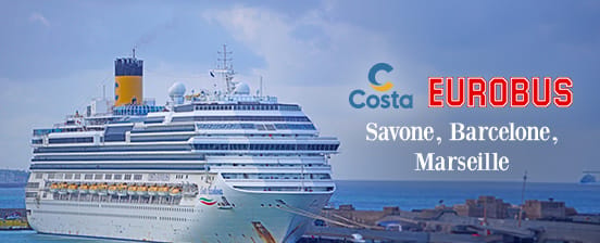 4 nuits sur le Costa Fascinosa et voyage aller-retour avec EUROBUS: escapade ensoleillée en Méditerranée