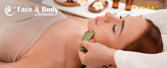 Gua Sha Lymphdrainage für Gesicht, Hals und Dekolleté