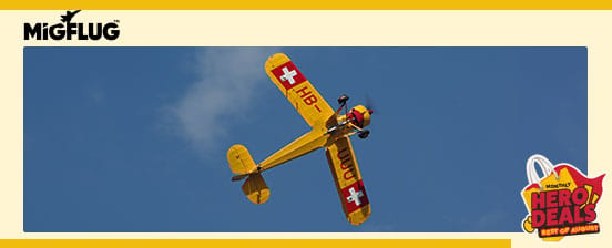 Militärpilot im Doppeldecker für 1 Tag